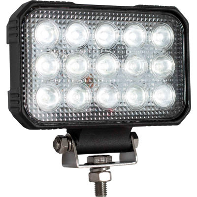 Buyers 5.9 x 4.8" Clear Rectangular Spot Light With 15 LED - 1492290