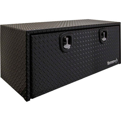 Buyers Aluminum Underbody Toolbox 18x18x24 Black - 1725100