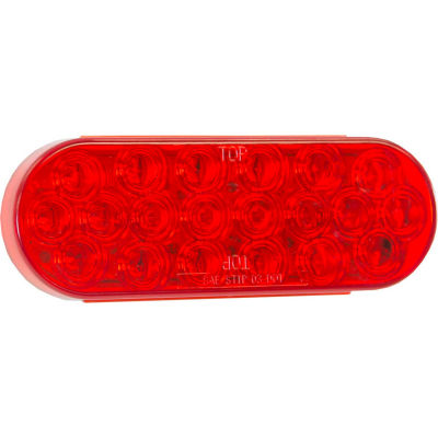 Buyers 6" Red Oval Stop/Turn/Tail Light With 20 LED - 5626521 - Pkg Qty 10