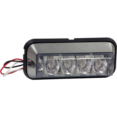 4-7/8" Rectangular 4 LED Amber Strobe Light - 8891004