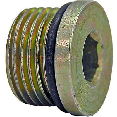 Buyers Straight Thread O-Ring Hex Socket Plug, H7238x4, 1/4" Port Size - Min Qty 90