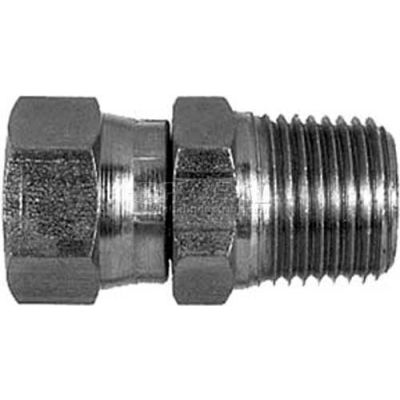 Fml Pipe Swivel To Male Pipe Straight, H9205x4x4, 1/4" Npsm Swivel Nut, 1/4" Male Npt-Min Qty 23