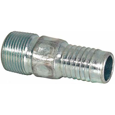 Buyers Combination Nipple, Hcn050, 1/2", .50 Npt Male Thread, .50" Hose Id, 3.438"L - Min Qty 18