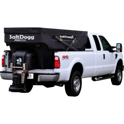 SaltDogg Pro Series Slide-In Salt/Sand Spreader, Poly/Stainless, 2 Cu. Yd. Capacity - PRO2000CH