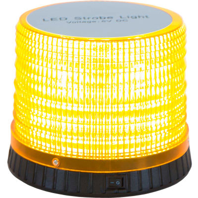 Buyers Amber Portable 72 LED Beacon Light 5.625" Diameter x 4.625" Tall - SL480A