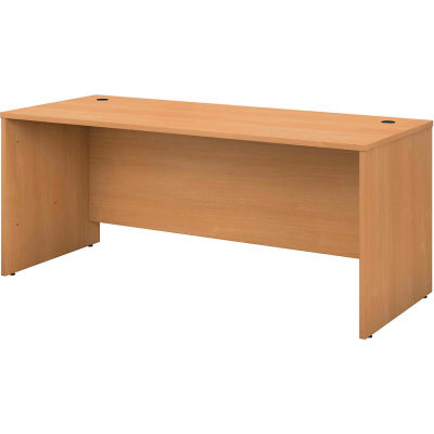 Bush Furniture Wood Desk Shell - 72" - Light Oak - Series C