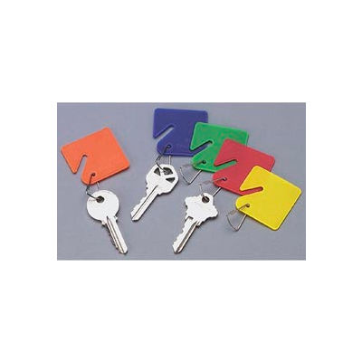 Sandusky Buddy 0011 - 15 Blank Plastic Key Tags - Assorted Colors. - Pkg Qty 12