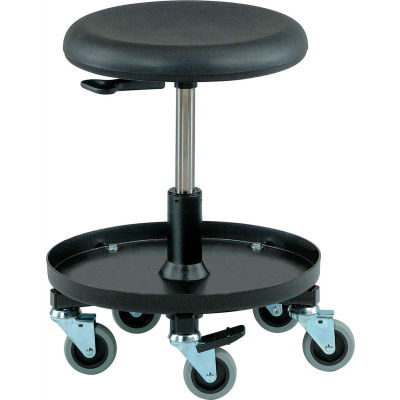 Bevco Scooter Stool with Tool Tray - Polyurethane - Black