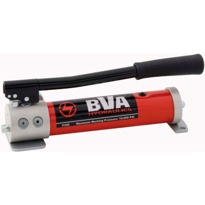 BVA Hydraulics 2 Speed Aluminum Hydraulic Hand Pump P350, 10000 PSI, 21 In3