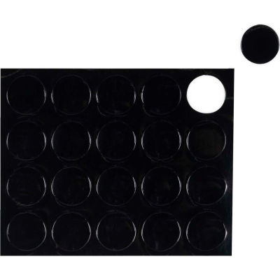 MasterVision Black Circle Magnets, Pack of 20