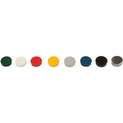 MasterVision Super Magnets - 3/4" Diameter - Assorted Colors - Pack of 10