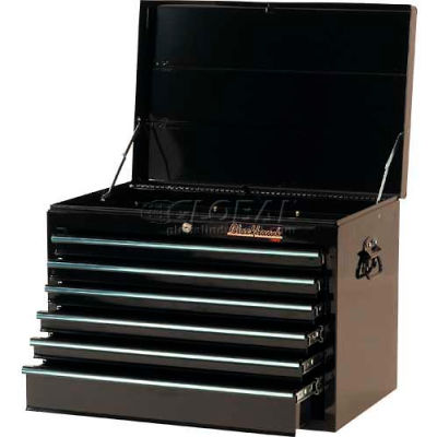 Blackhawk 92706C 27"W X 18"D X 19"H 6 Drawer Black Top Chest