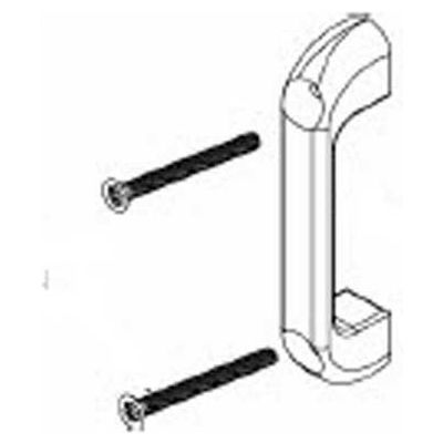 Bradley Chromed Zamac Countersink Door Pull Kit - Zamak, Phenolic - HDW0-Z0168