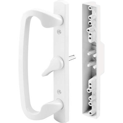 Prime-Line C 1270 Sliding Door Handle Set, Mortise Style, White