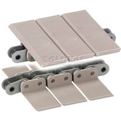 HabaCHAIN, 843, Snap-On Chain, Straight, SD, Acetal, SS Base Chain, 10'L, 1.38"W