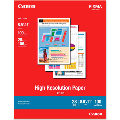 Canon® High Resolution Paper 1033A011, 8-1/2" x 11", White, 20/Pack