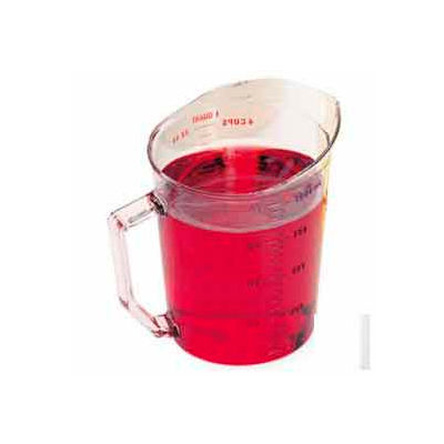Cambro 100MCCW135 - Camwear Measuring Cup, 1 Quart, Clear, Polycarbonate, Handle, Dishwasher Safe - Pkg Qty 12