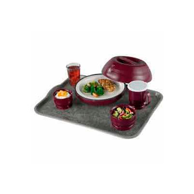 Cambro 1520VCRST381 - Versa Camtray Room Service Style, Rectangular, 15" x 20", Pearl Gray w/ Titan - Pkg Qty 12