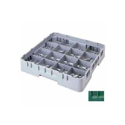 Cambro 16S738119 - Camrack Glass Rack 16 Compartments 7-3/4" Max. Height Sherwood Green NSF - Pkg Qty 3
