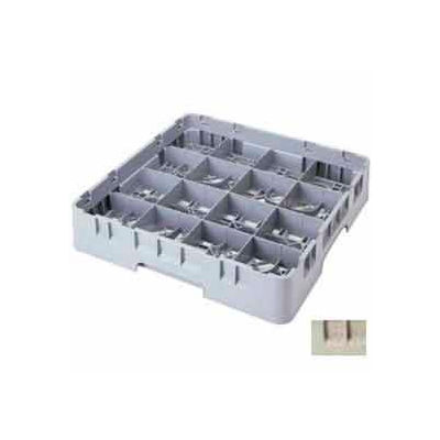 Cambro 16S958184 - Camrack Glass Rack 16 Compartments 10-1/8" Max. Height Beige NSF - Pkg Qty 2