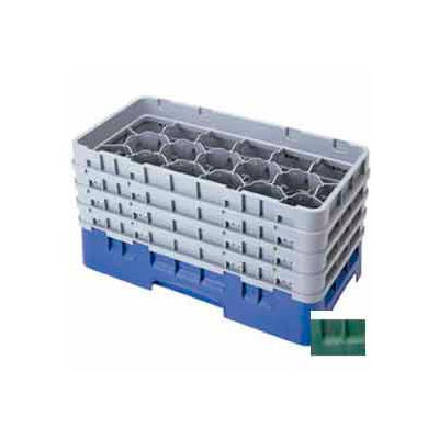 Cambro 17HS638119 - Camrack Glass Rack 17 Compartments 6-7/8" Max. Height Sherwood Green NSF - Pkg Qty 3