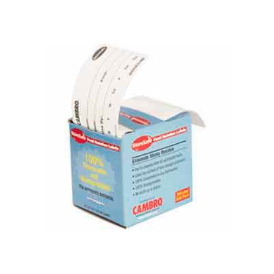 Cambro 23SLB6250 - Food Rotation Label, 2" x 3" Biodegradable, White