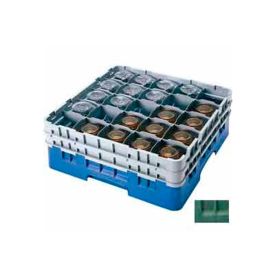Cambro 25S1114119 - Camrack Glass Rack 25 Compartments 11-3/4" Max. Height Sherwood Green - Pkg Qty 2