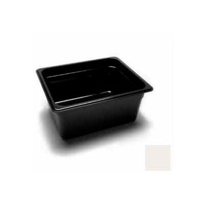 Cambro 26CW148 - Camwear Food Pan, 1/2 Size, 6" Deep, Polycarbonate, White, NSF - Pkg Qty 6