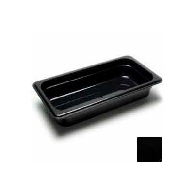 Cambro 32CW110 - Camwear Food Pan, Plastic, 1/3 Size, 2-1/2" Deep, Polycarbonate, Black, NSF - Pkg Qty 6