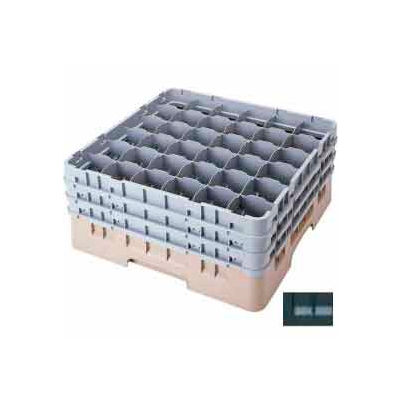 Cambro 36S1114110 - Camrack Glass Rack 36 Compartments 11-3/4" Max. Height Black NSF - Pkg Qty 2