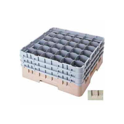 Cambro 36S434184 - Camrack Glass Rack Low Profile 36 Compartments 5-1/4" Max. Height Beige - Pkg Qty 4
