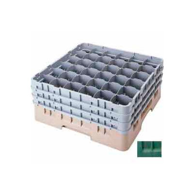 Cambro 36S638119 - Camrack Glass Rack 36 Compartments 6-7/8" Max. Height Sherwood Green NSF - Pkg Qty 3