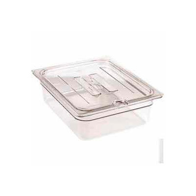 Cambro 40CWCHN135 - Camwear Food Pan Cover, 1/4 Size, Notched, With Handle, Polycarbonate, Clear - Pkg Qty 6