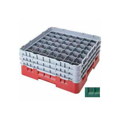 Cambro 49S434119 - Camrack Glass Rack 49 Compartments 5-1/4" Max. Height, Sherwood Green, - Pkg Qty 4