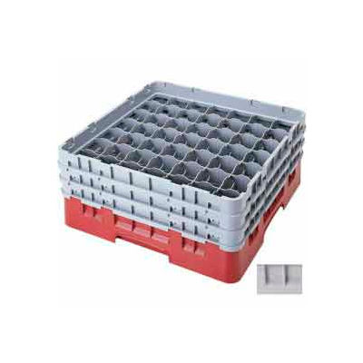 Cambro 49S800151 - Camrack Glass Rack 49 Compartments 8-1/2" Max. Height, Soft Gray, - Pkg Qty 2