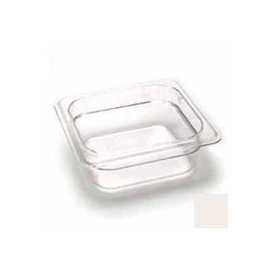 Cambro 62CW148 - Camwear Food Pan, Plastic, 1/6 Size, 2-1/2" Deep, Polycarbonate, White, NSF - Pkg Qty 6