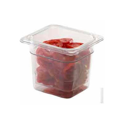 Cambro 63CLRCW135 - Camwear Colander, 3" Deep, Clear Polycarbonate, Fits 1/6 Size Food Pans - Pkg Qty 6