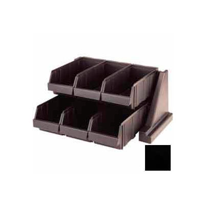 Cambro 6RS6110 - Organizer Rack, with 6 Bins, 20-1/8 x 17-1/4 x 9-1/4, Black