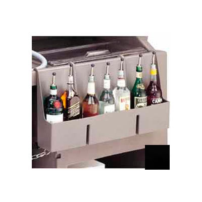 Cambro 730SR110 - Speed Rail, 7-bottle, 29x6-1/2x14-5/8, w/built-in partitions, Black