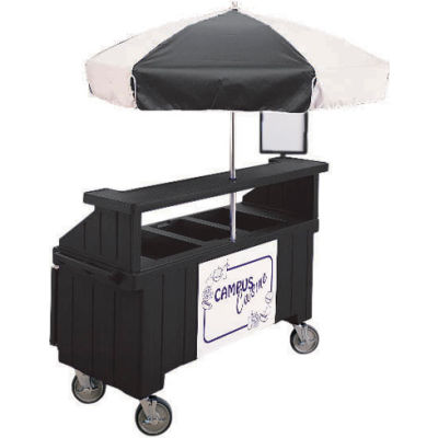 Cambro CVC72110 - Camcruiser Vending Cart, 1 full size pan, 6" deep, Black