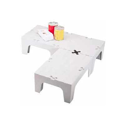 Dunnage Rack, Solid Top, 21"W x 60"D Speckled Gray