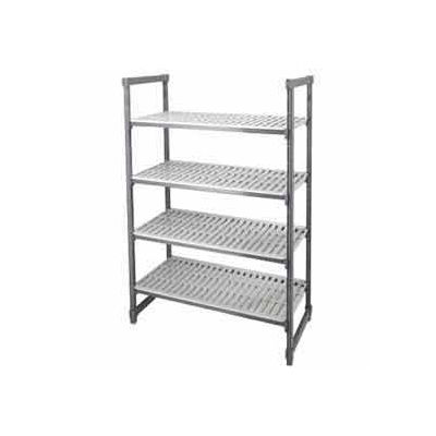 Camshelving® Elements Starter Unit, 18"D x 54"W x 64"H, 4 Shelf, Brushed Graphite