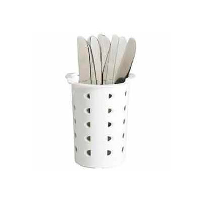 Cambro FWC56148 - Flatware Cylinder, White Plastic - Pkg Qty 12