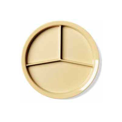 Cambro HK93BCW133 - Heat Keeper Base, 3-Compartment, 9-1/2", Narrow Rim, Beige - Pkg Qty 12