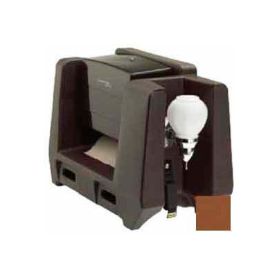 Handwash Station With Soap Dispenser & Multi-Fold Paper Towel Dispenser, Dark Brown
