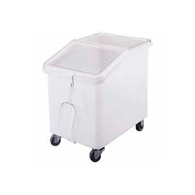 Cambro IBS37148-Mobile Ingredient Bin w/Lid, Polyethlene, 37 Gal, White