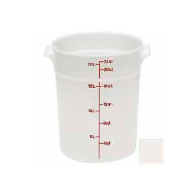 Cambro RFS22148 White Poly Round 22 Qt Storage Container