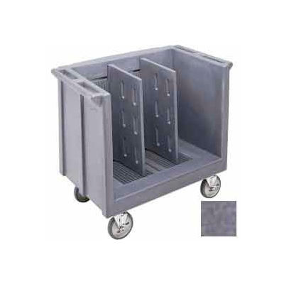 Cambro TDC30191 - Dish/Tray Cart Adjustable with 2 Dividers Granite Gray NSF
