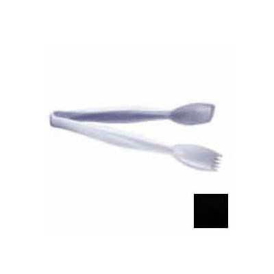 Cambro TGG6110 - Lugano Tongs, 6", Easy-Grasp, Combines Fork And Spoon, Solid Color, Black - Pkg Qty 12