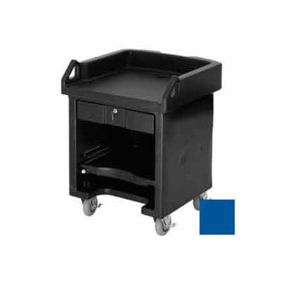 Cambro VCSHD186 - Versa Cash Register Cart Lockable Center Drawer, Heavy Duty Casters, Navy Blue